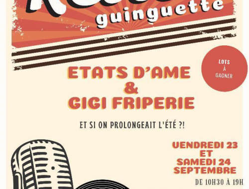 23 et 24 septembre week-end rétro-guinguette chez Etats d'Ame en partenariat avec Gigi Friperie