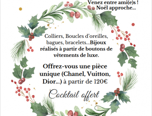 Vente exclusive de bijoux « upcyclés » le jeudi 30 novembre 2023 chez Etats d’Ame Laval