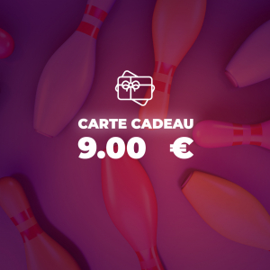 Carte cadeau 9€ - Fun Bowling 85