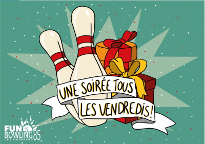 TICKET CADEAU 16 € – Fun Bowling 85 Les Herbiers