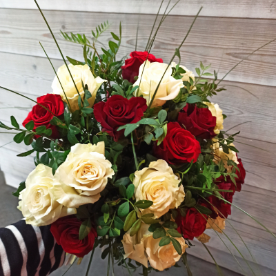 Bouquet rond de 20 roses