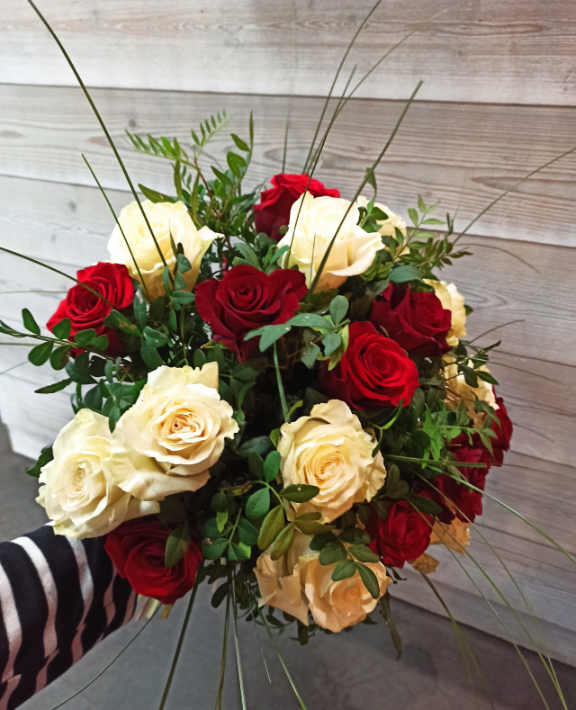 Bouquet rond de 20 roses