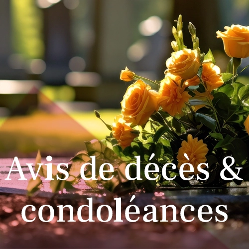 Avis de décès et condoléances | Pompes Funèbres Renouf