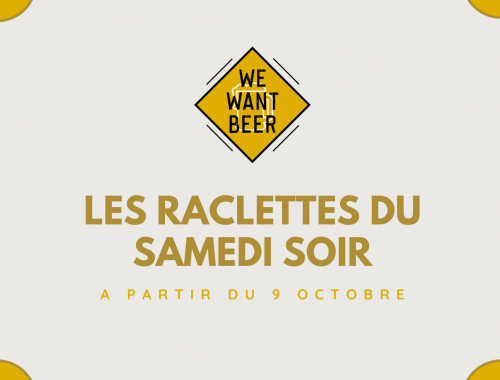 Les raclettes du samedi soir chez We Want Beer votre bar à bière à Brest (29)