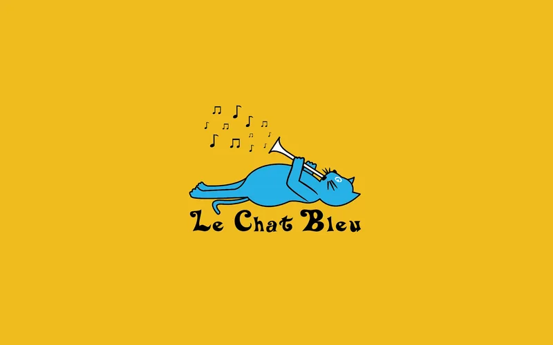 Logo de la brocante Le Chat Bleu le Chat Chineur, à Bordeaux