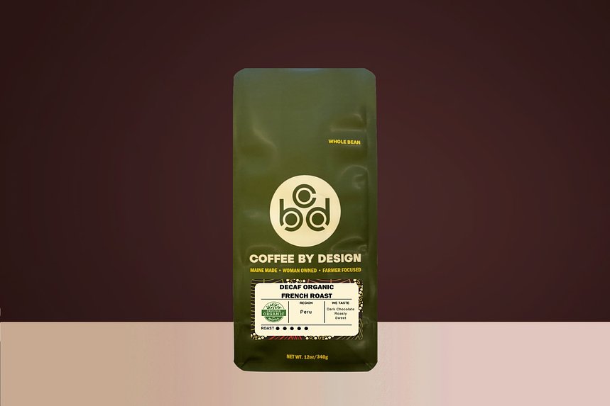 Decaf Organic French Roast by Coffee By Design - main image