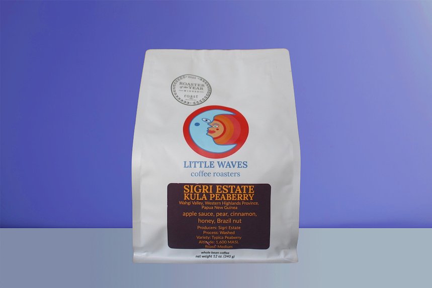PNG Sigri Estate Kula Peaberry by Little Waves Coffee - main image