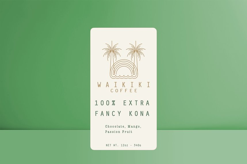 100 Extra Fancy Kona by Waikiki Coffee - main image
