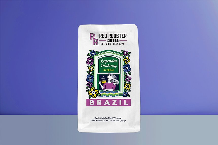 Brazil Legender Peaberry Natural by Red Rooster Coffee - main image