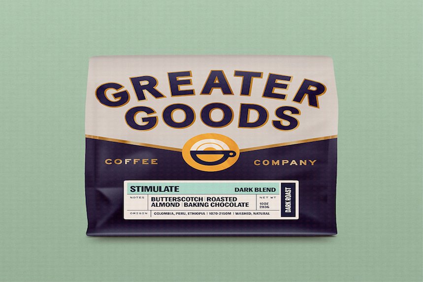 Stimulate  Dark Blend by Greater Goods Coffee Co - main image
