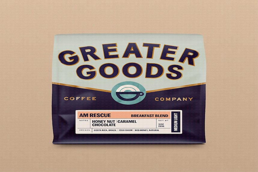 AM Rescue  Breakfast Blend by Greater Goods Coffee Co - main image