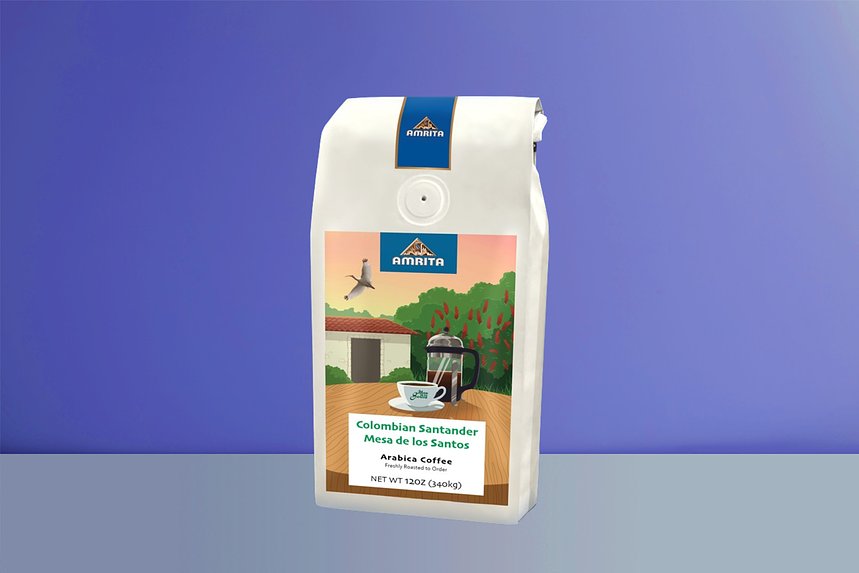 Colombian Santader Mesa de los Santos Light Roast by Amrita Certified Pure - main image