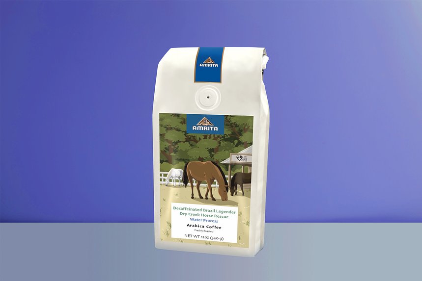 Decaf Brazil Legender Dry Creek Horse Rescue Light Roast by Amrita Certified Pure - main image