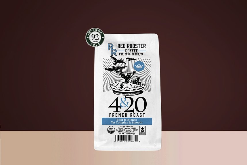 Organic 420 French Roast by Red Rooster Coffee - main image