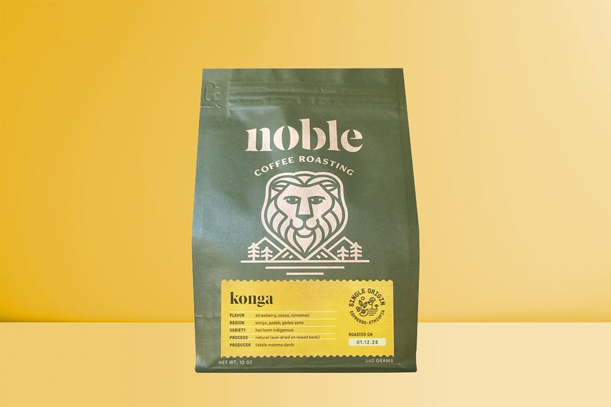 Ethiopia Konga Single Origin Espresso by Noble Coffee Roasting - main image