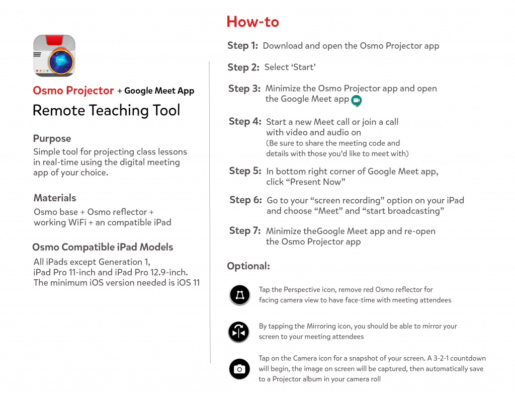 How To Use Osmo Projector With Google Meet Osmo Blog