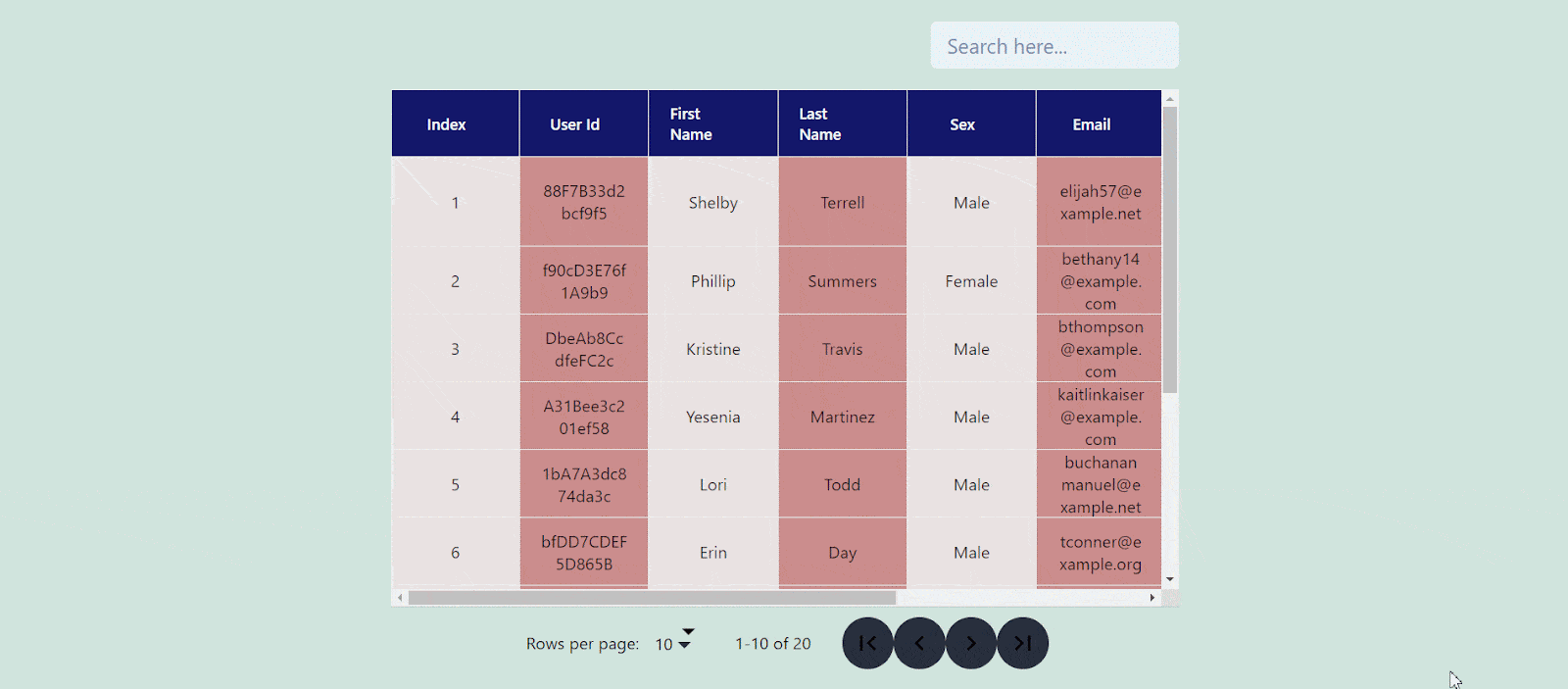 Eb data table essential blocks