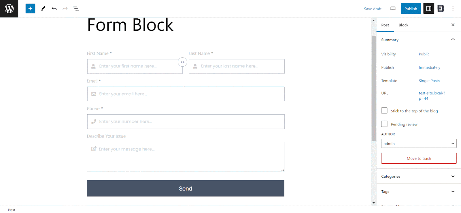 Forms In WordPress