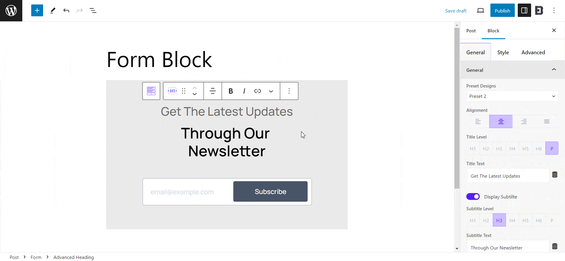 Form Block