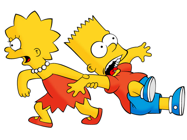 Lisa and Bart.