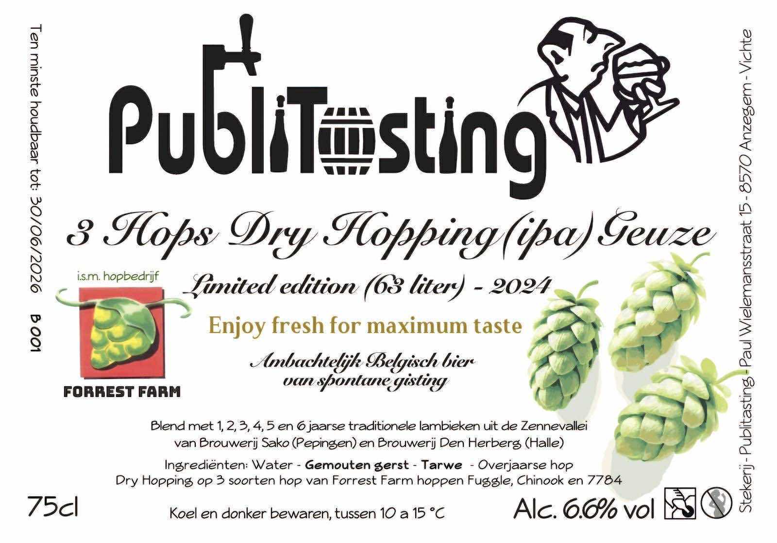 3 Hop Dry Hopping Geuze