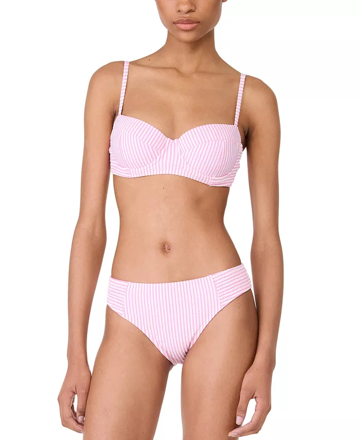 Woman in kate spade new york Striped Bikini in Pink