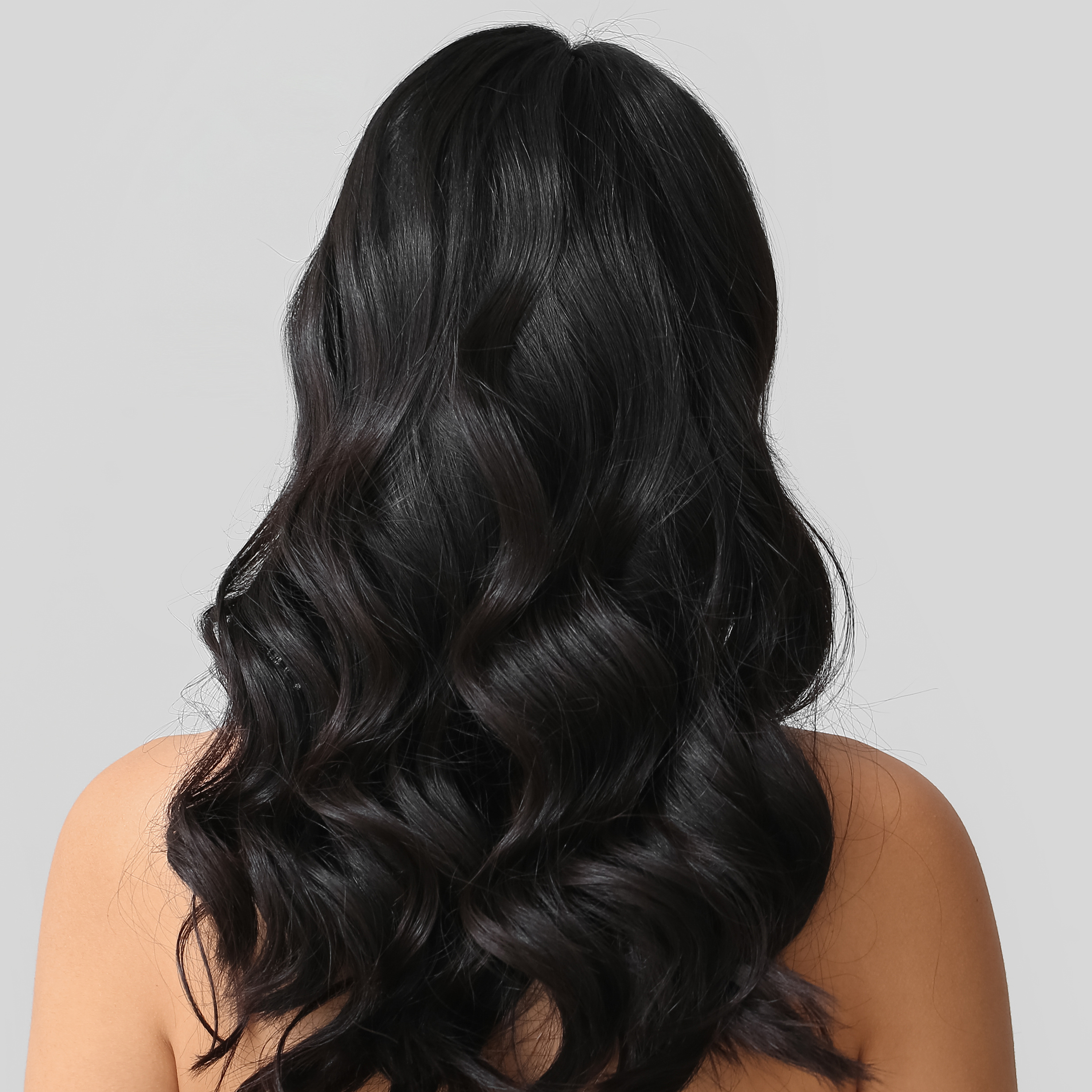 Woman with Shiny Black Hair
