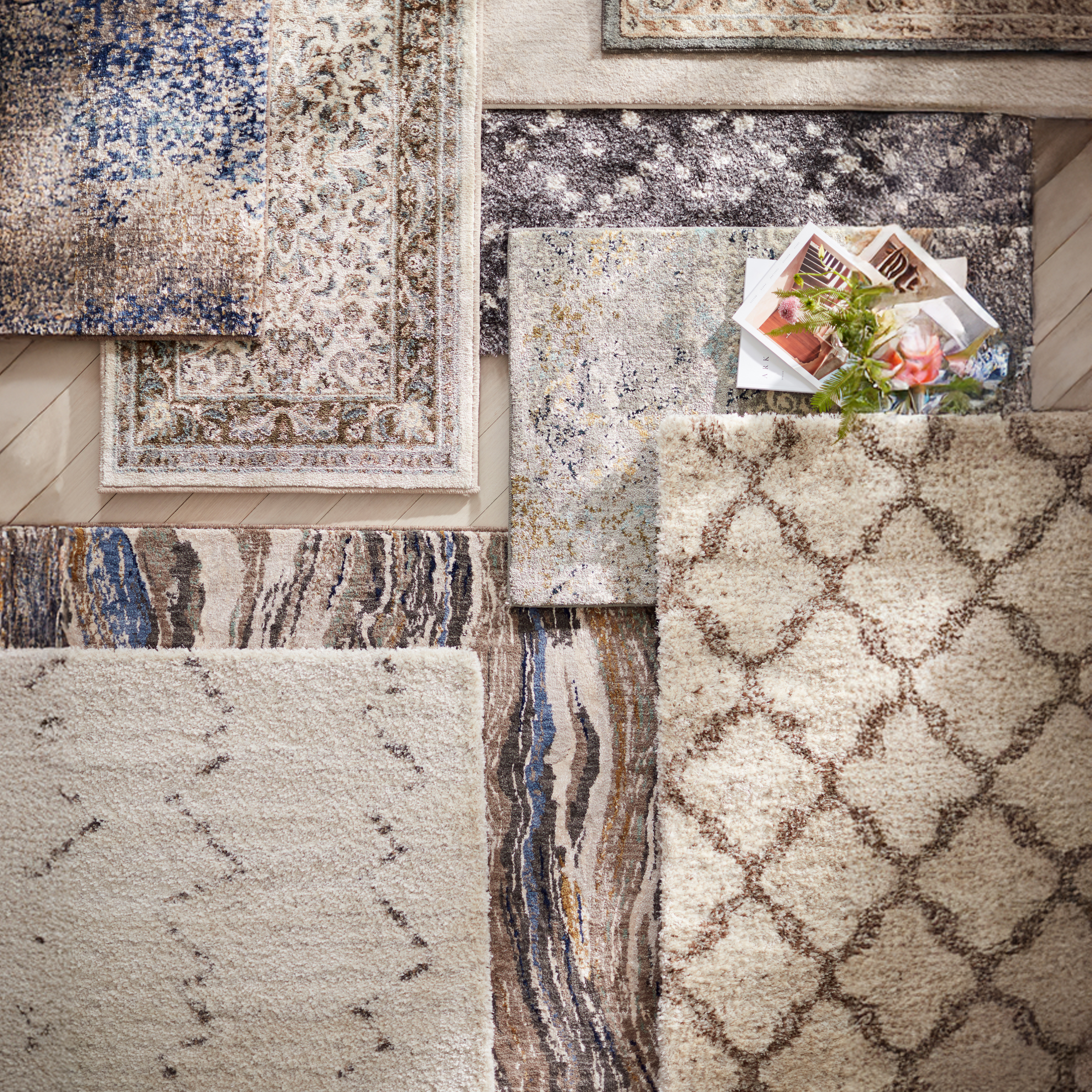 Area rug material
