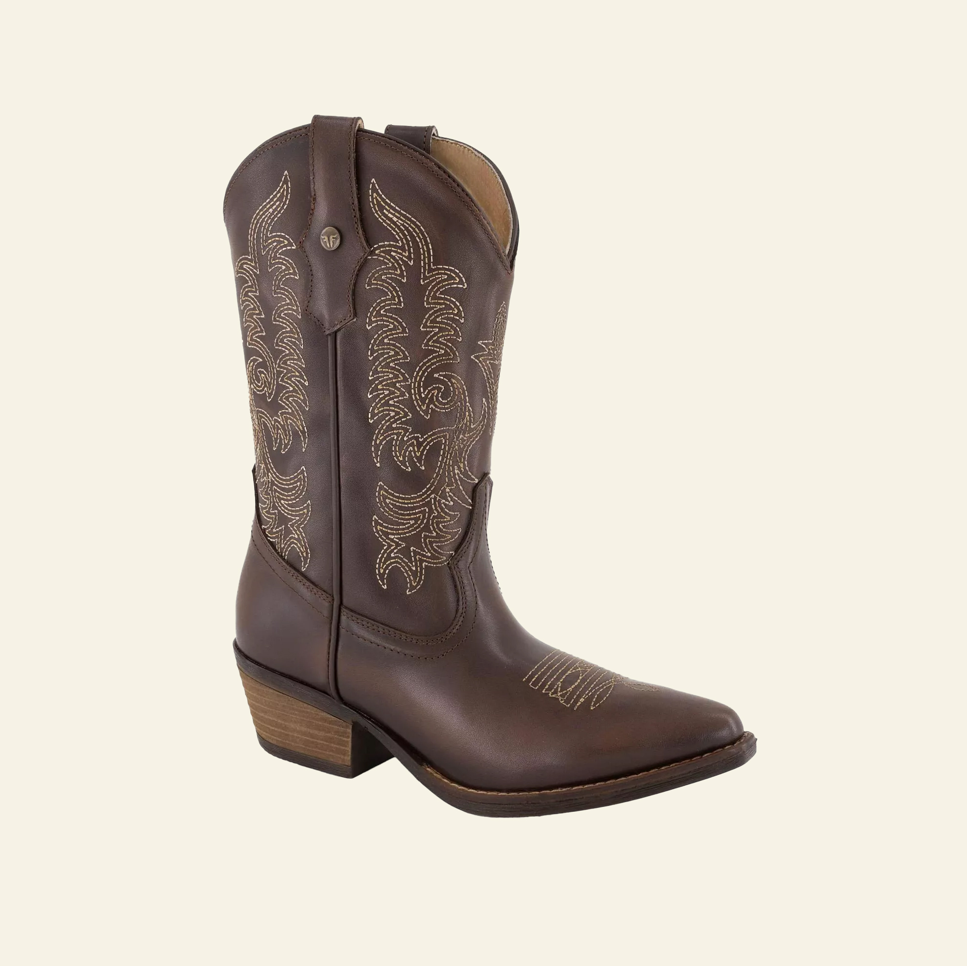 Fall brown cowboy boots