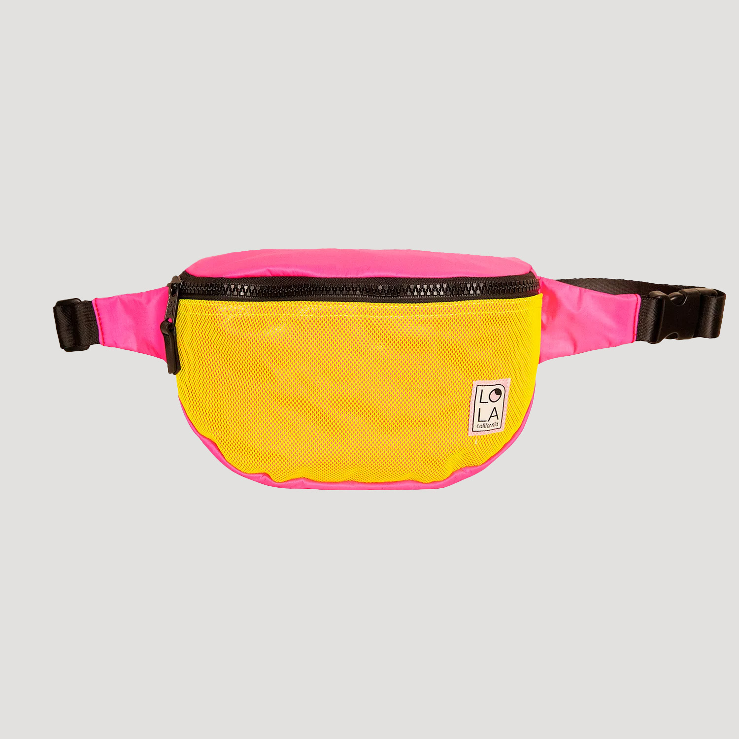 Pride pink and yellow bum bag