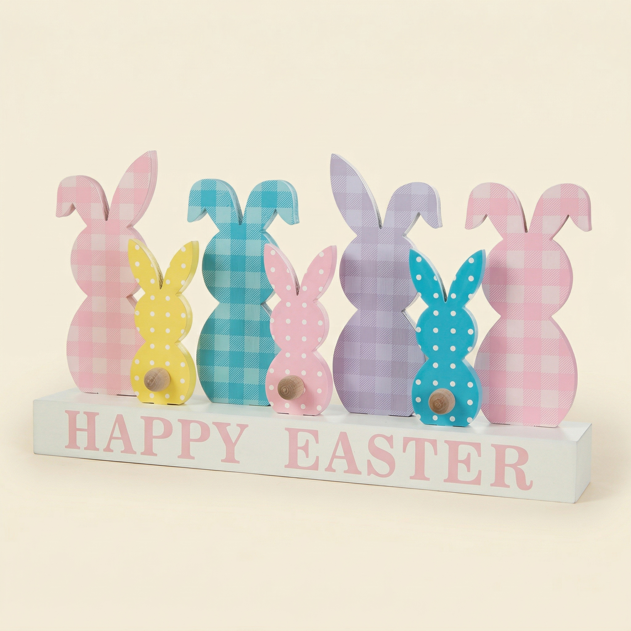Easter bunny wooden table decor