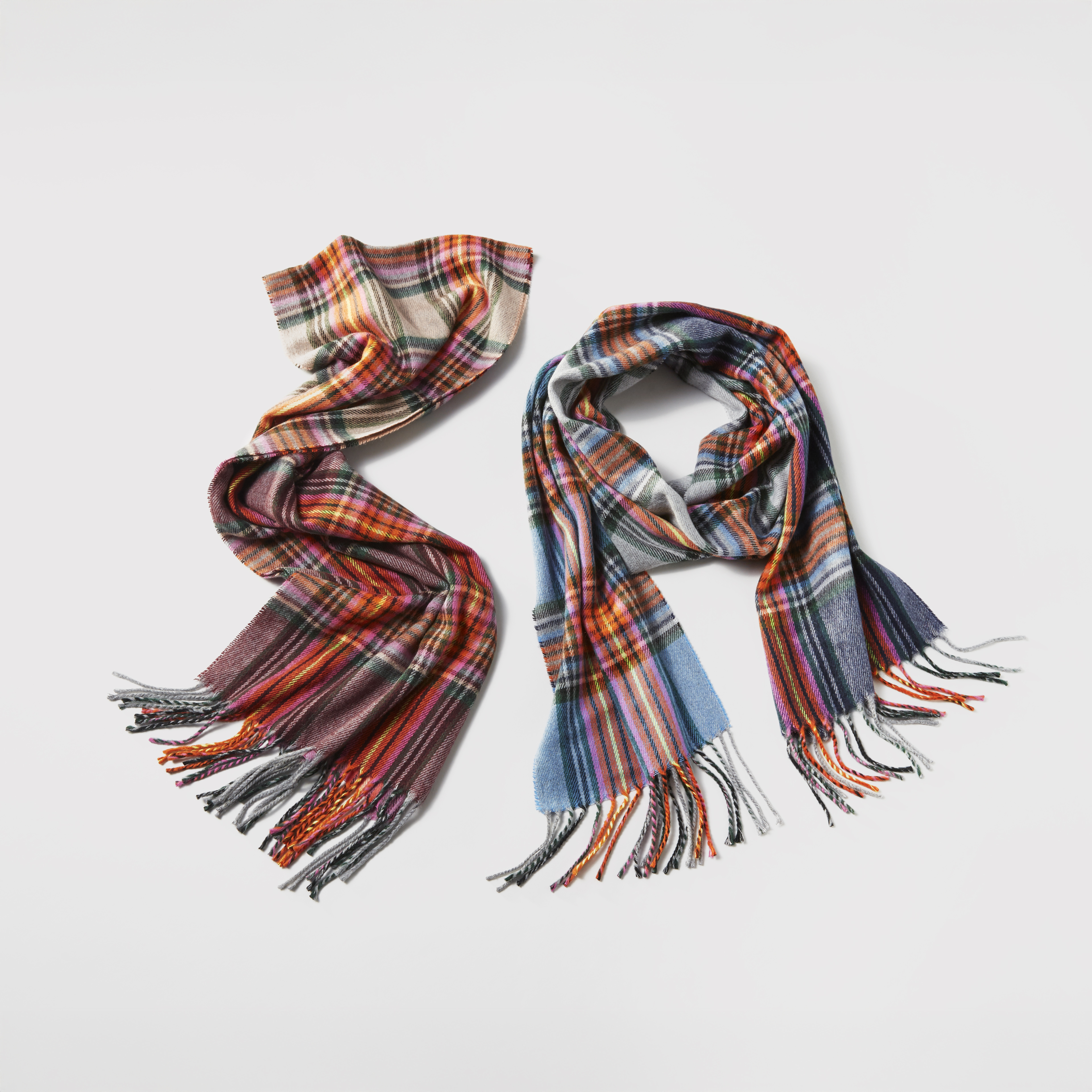 Fall plaid scarves