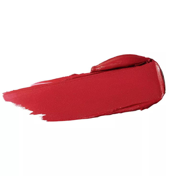 Deep red lipstick color