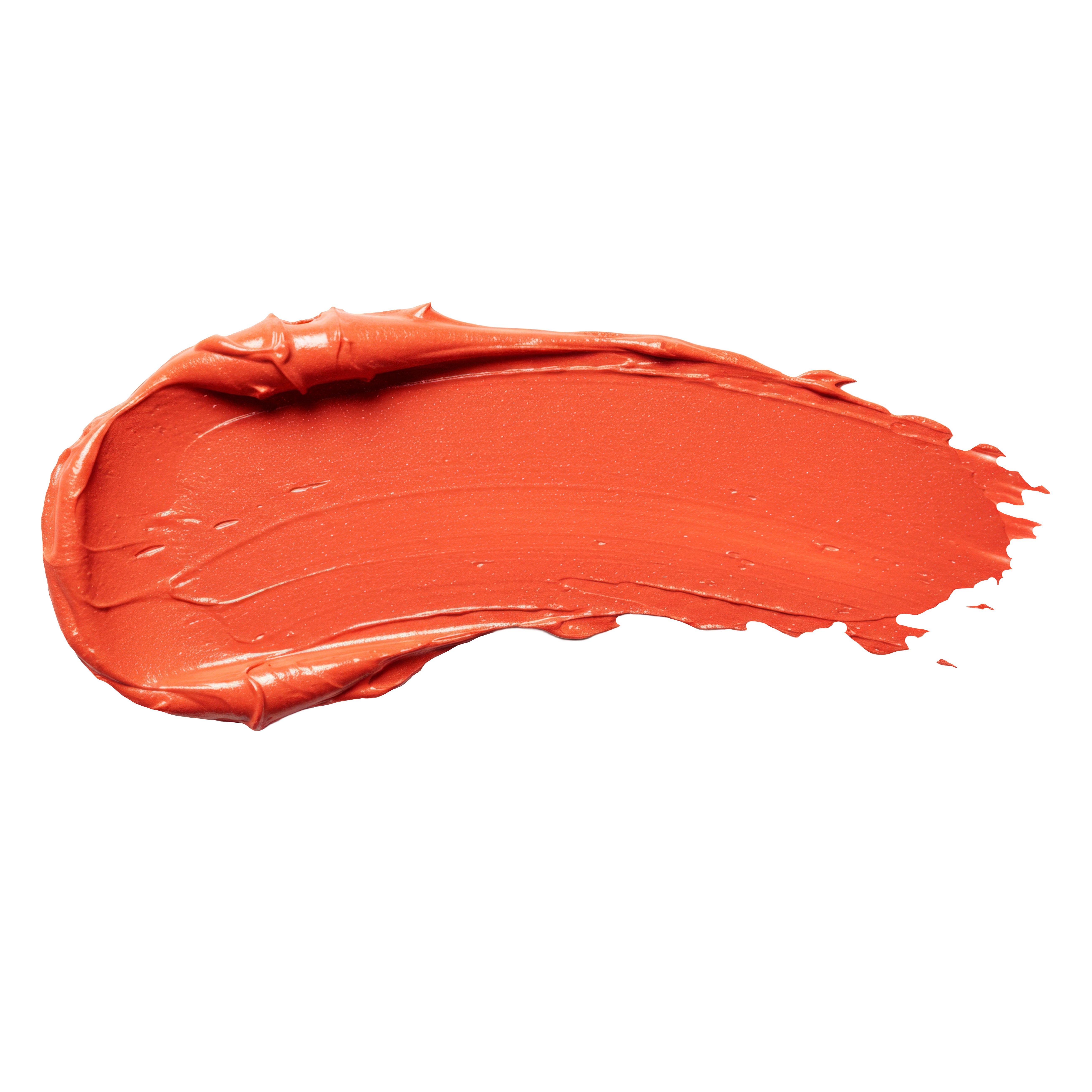 Warm orange lipstick color