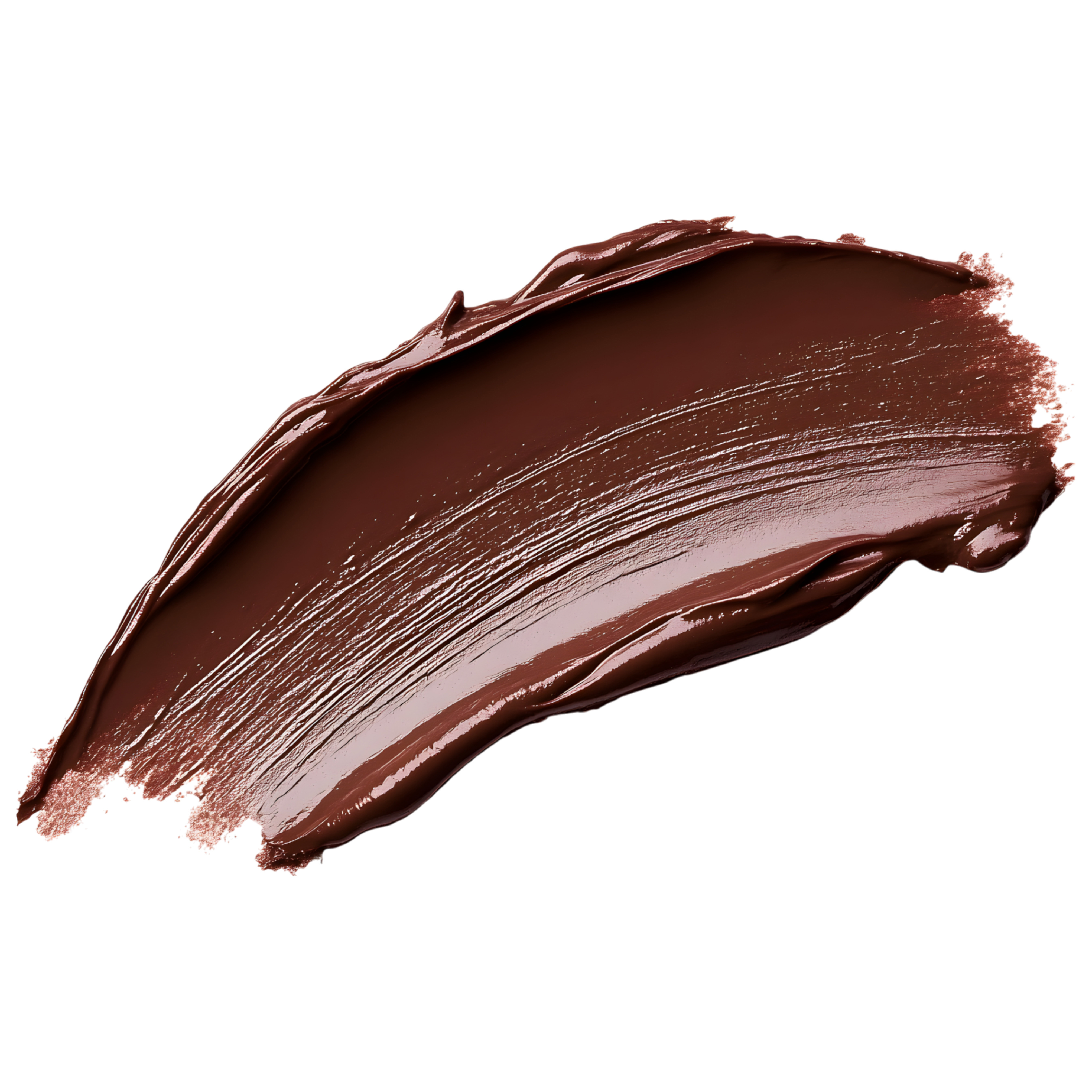 Rich brown lipstick color