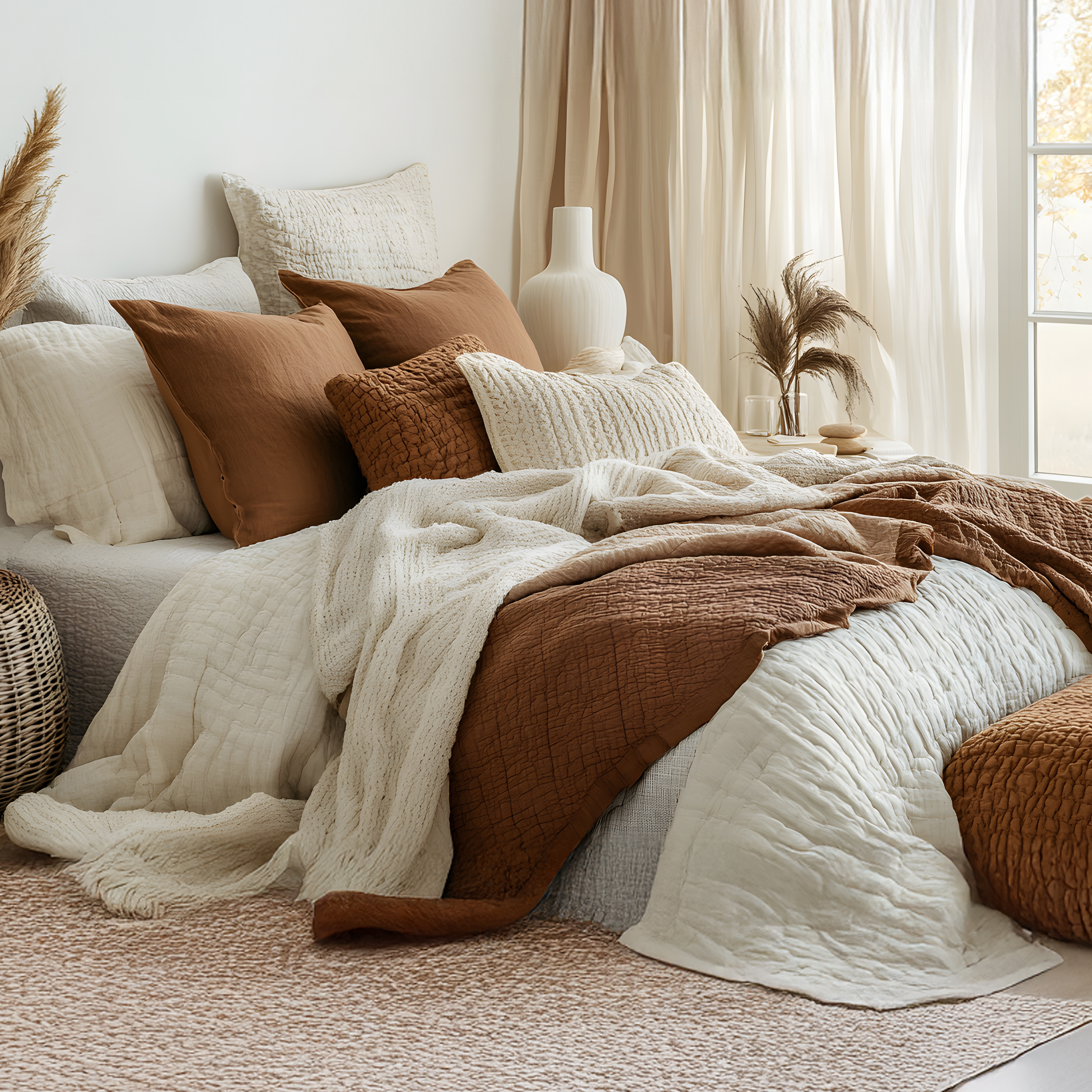 Fall knit blankets