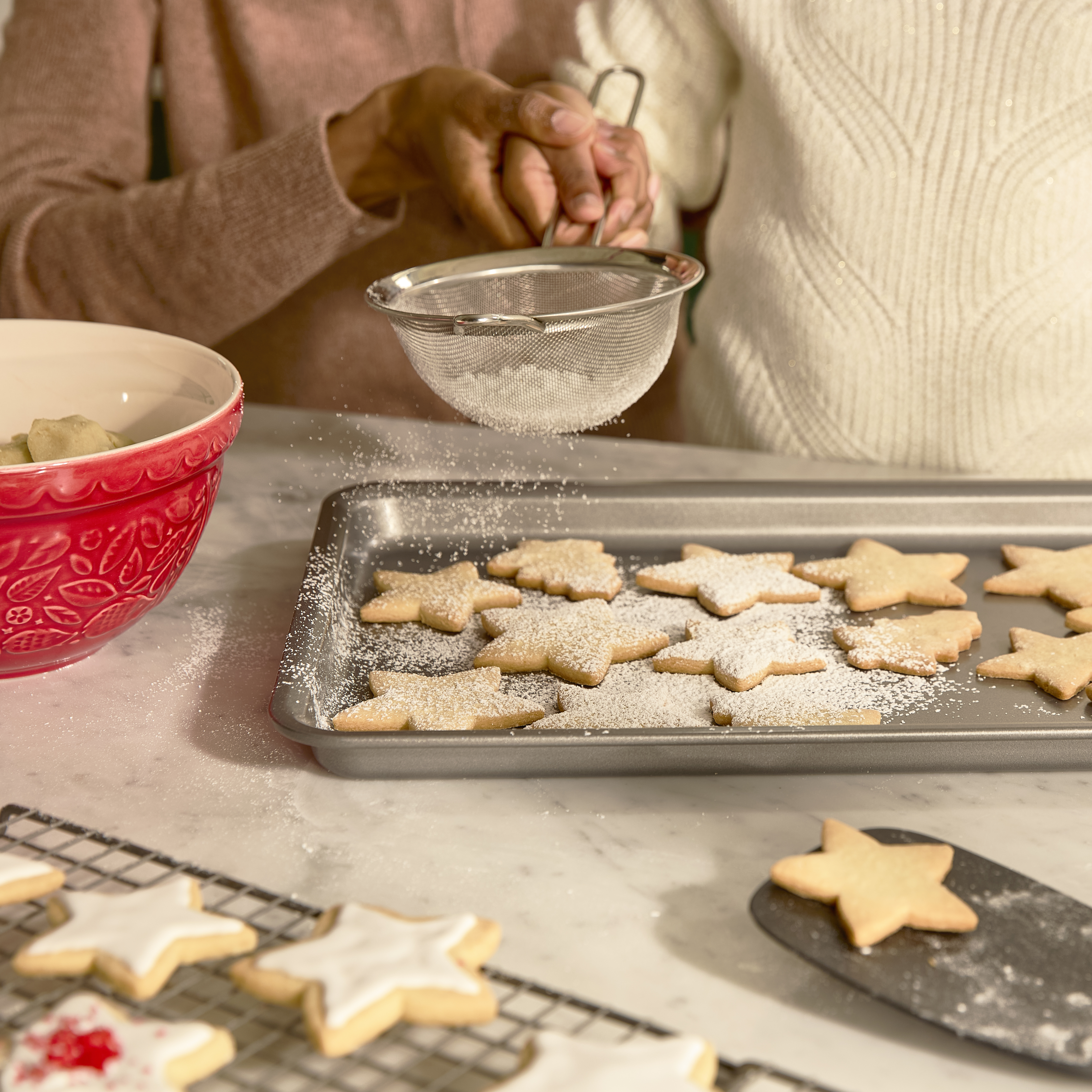 Family holiday baking