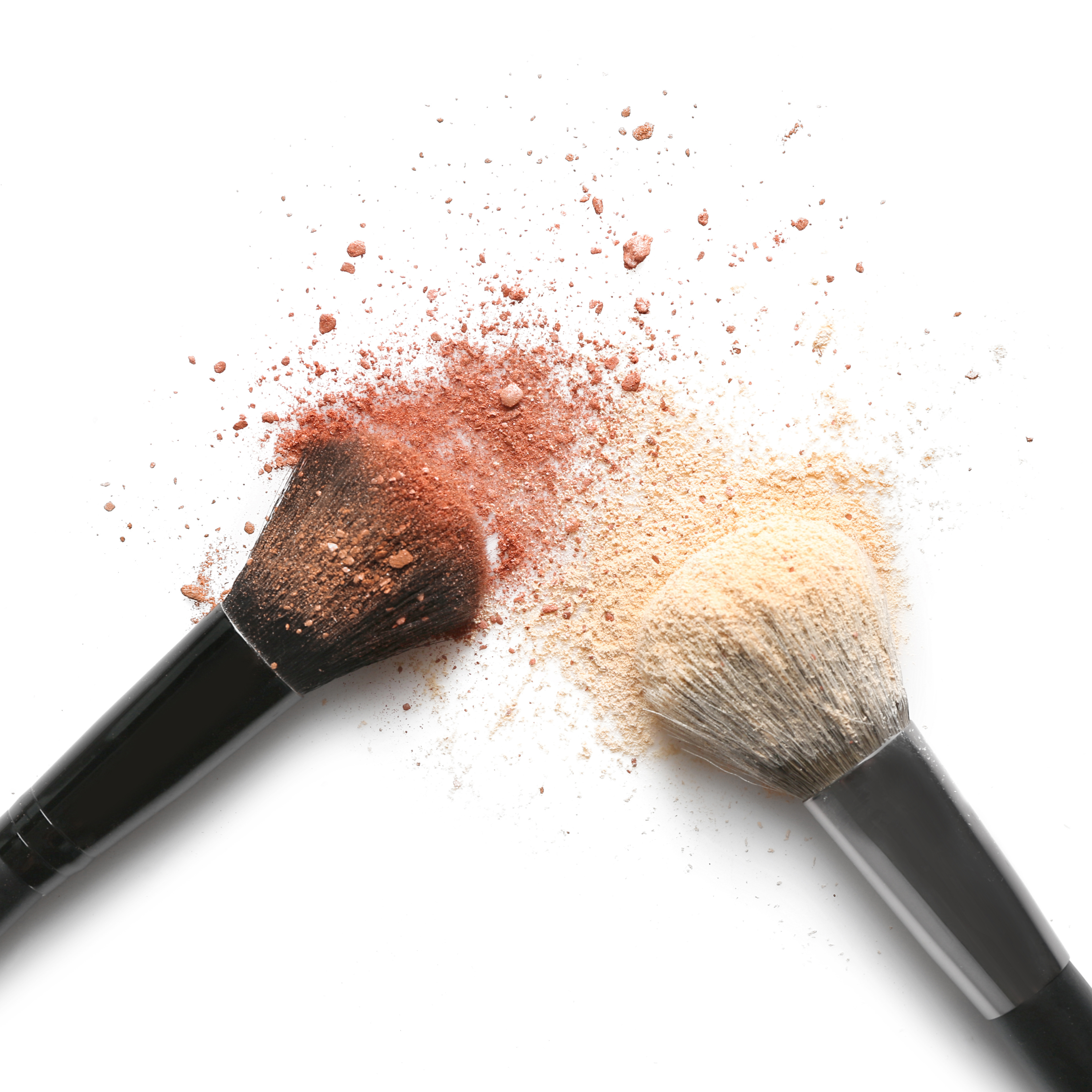 Makeup Brushes with Eyeshadow