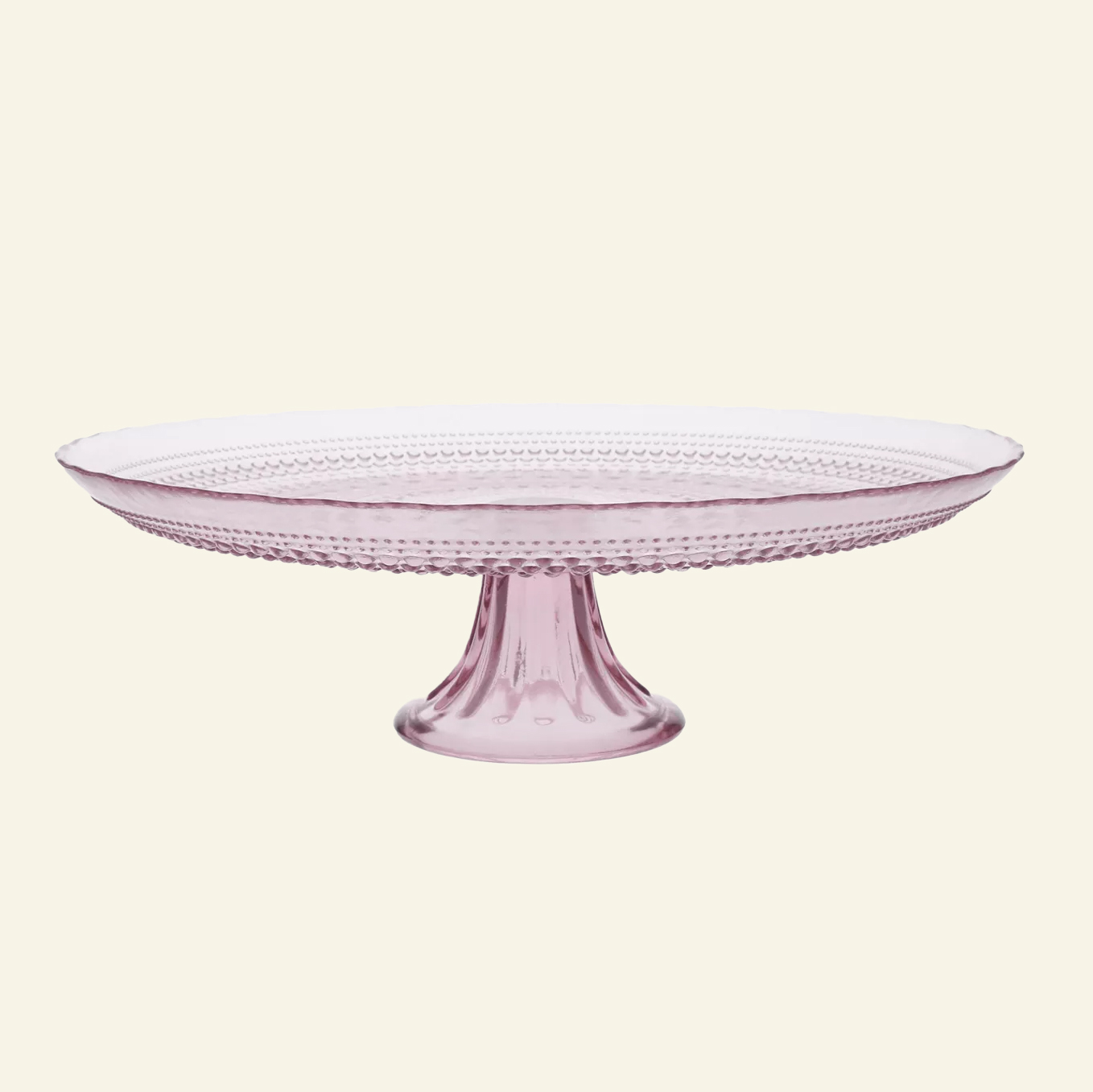 Pink cake stand