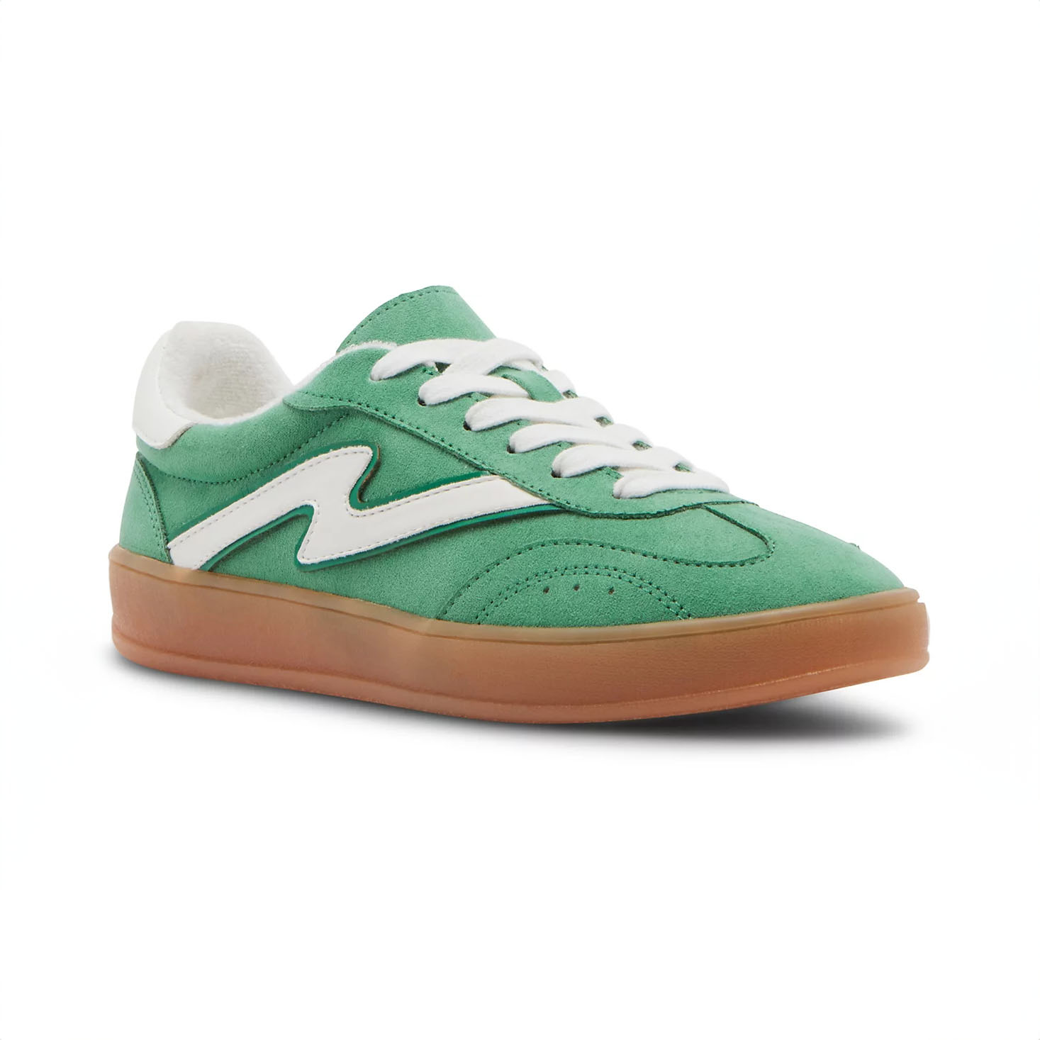 green sneakers
