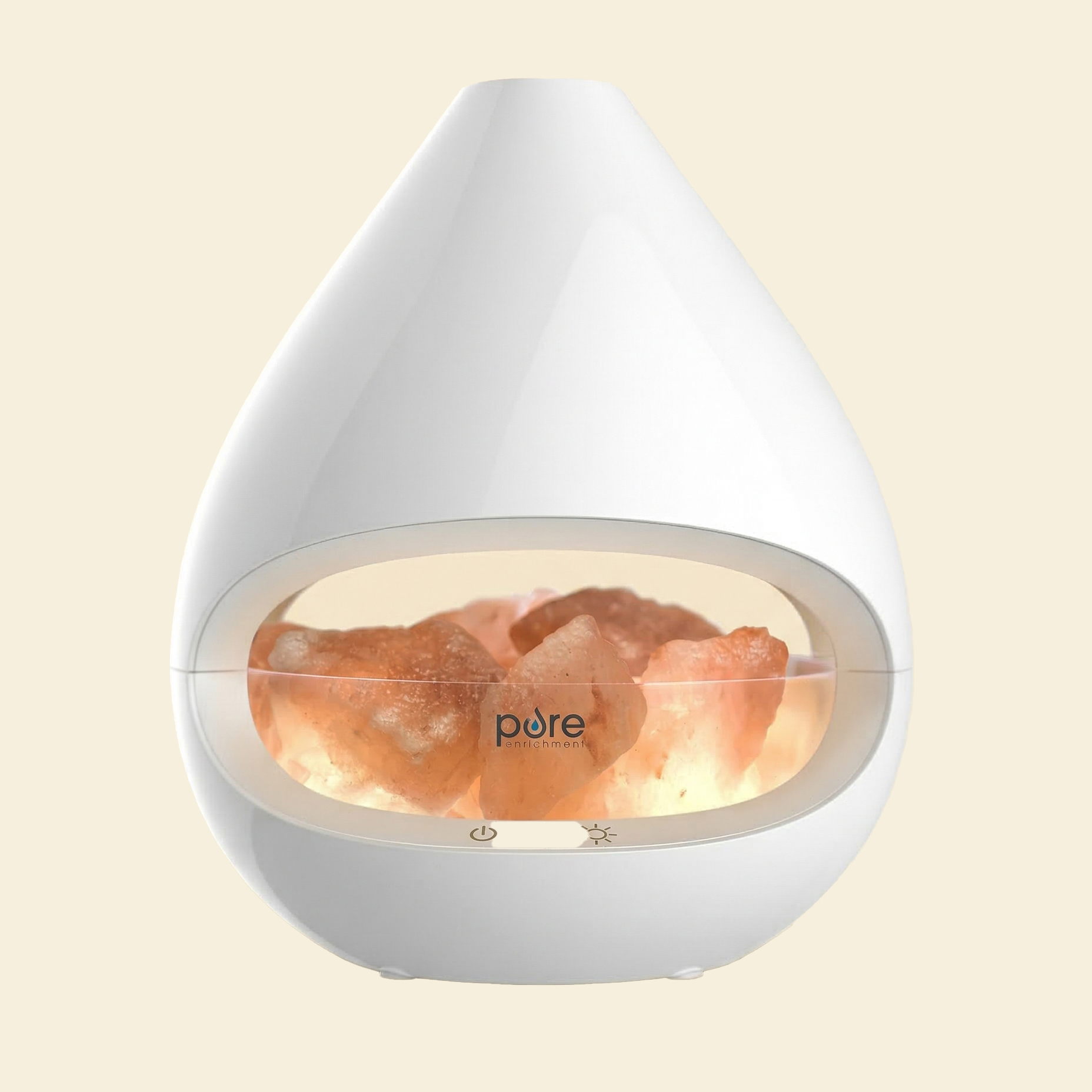 Crystal salt lamp and diffuser