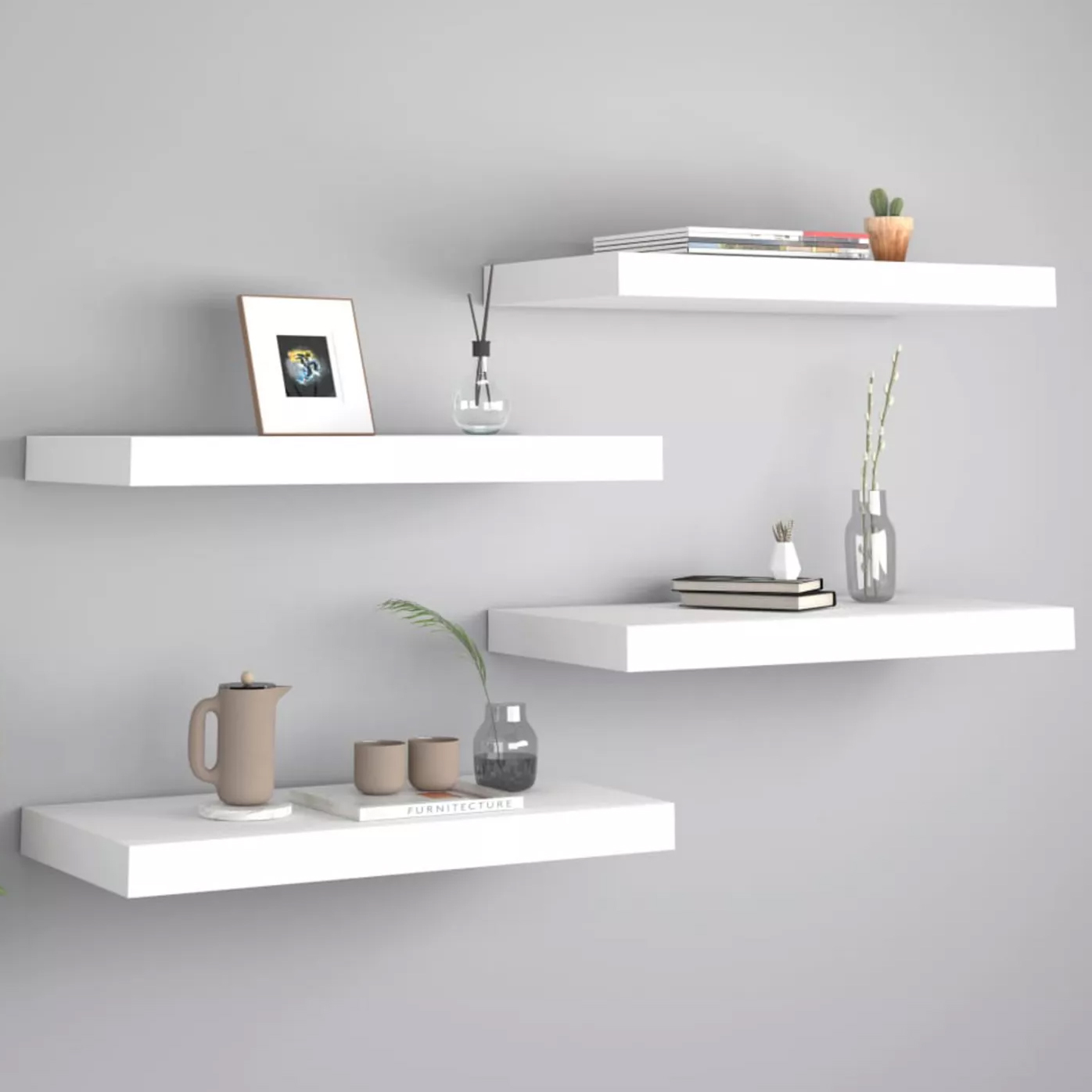Wall mounted floating shelves 
