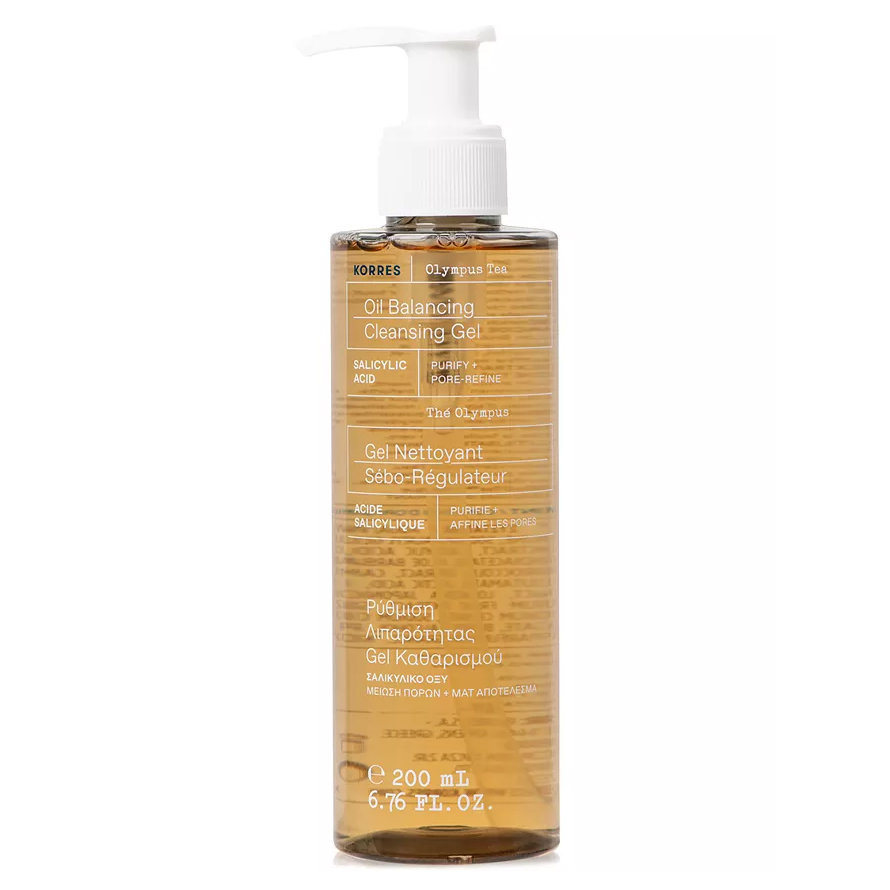 KORRES olympus tea oil balancing cleansing gel