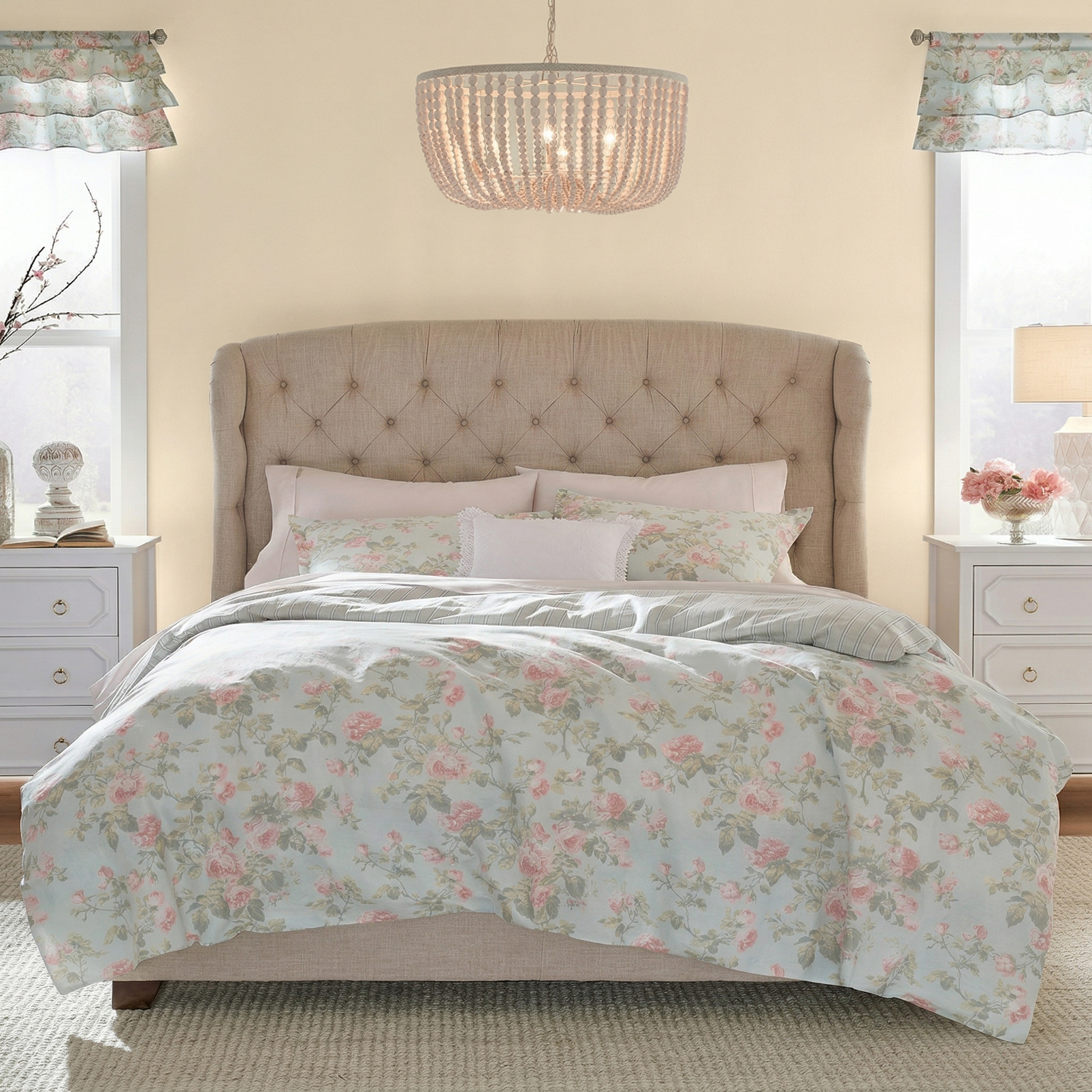 Floral spring bedding