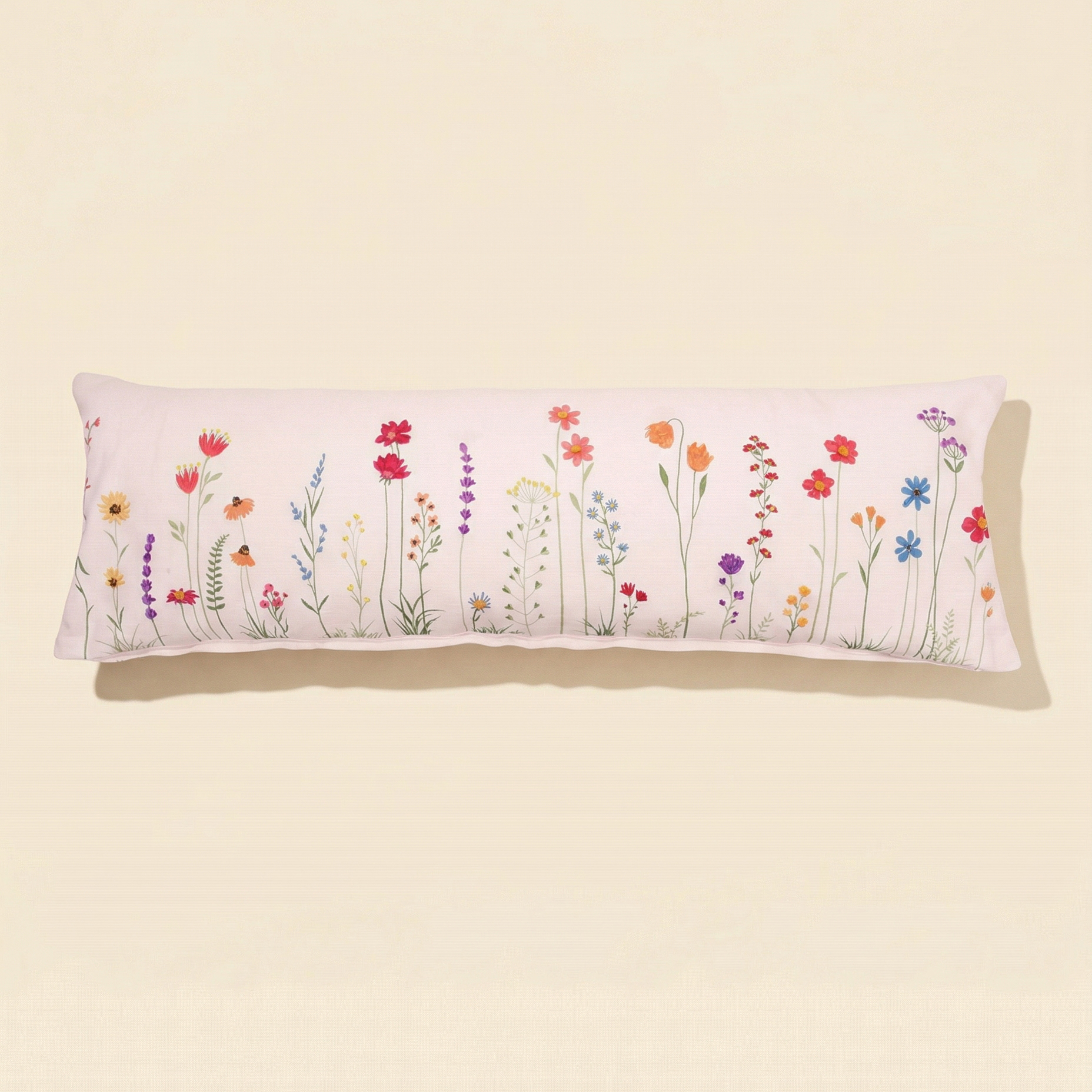 Floral throw pillow