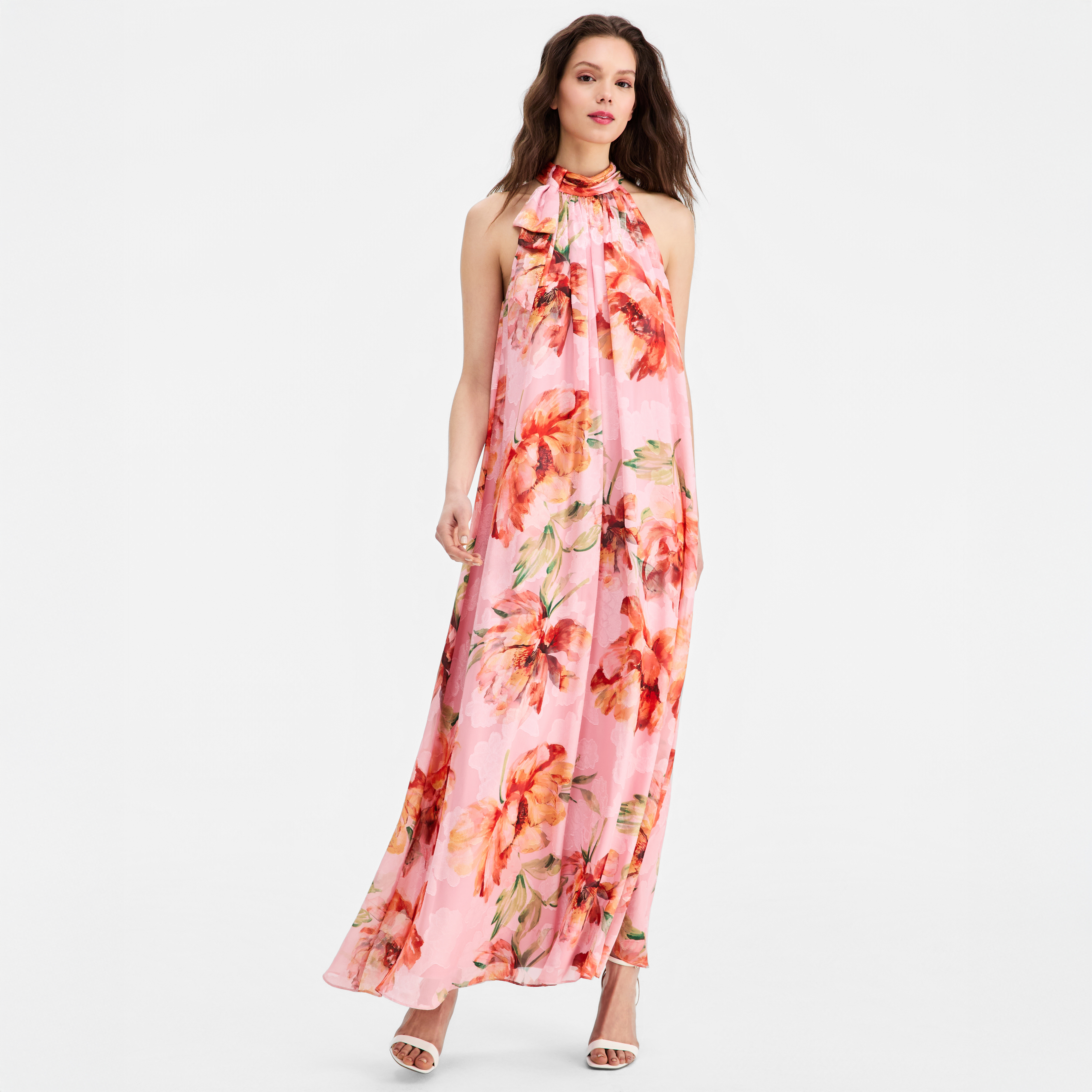 maxi rehearsal dinner dress Kauai Ruffle Tier Maxi Dress M