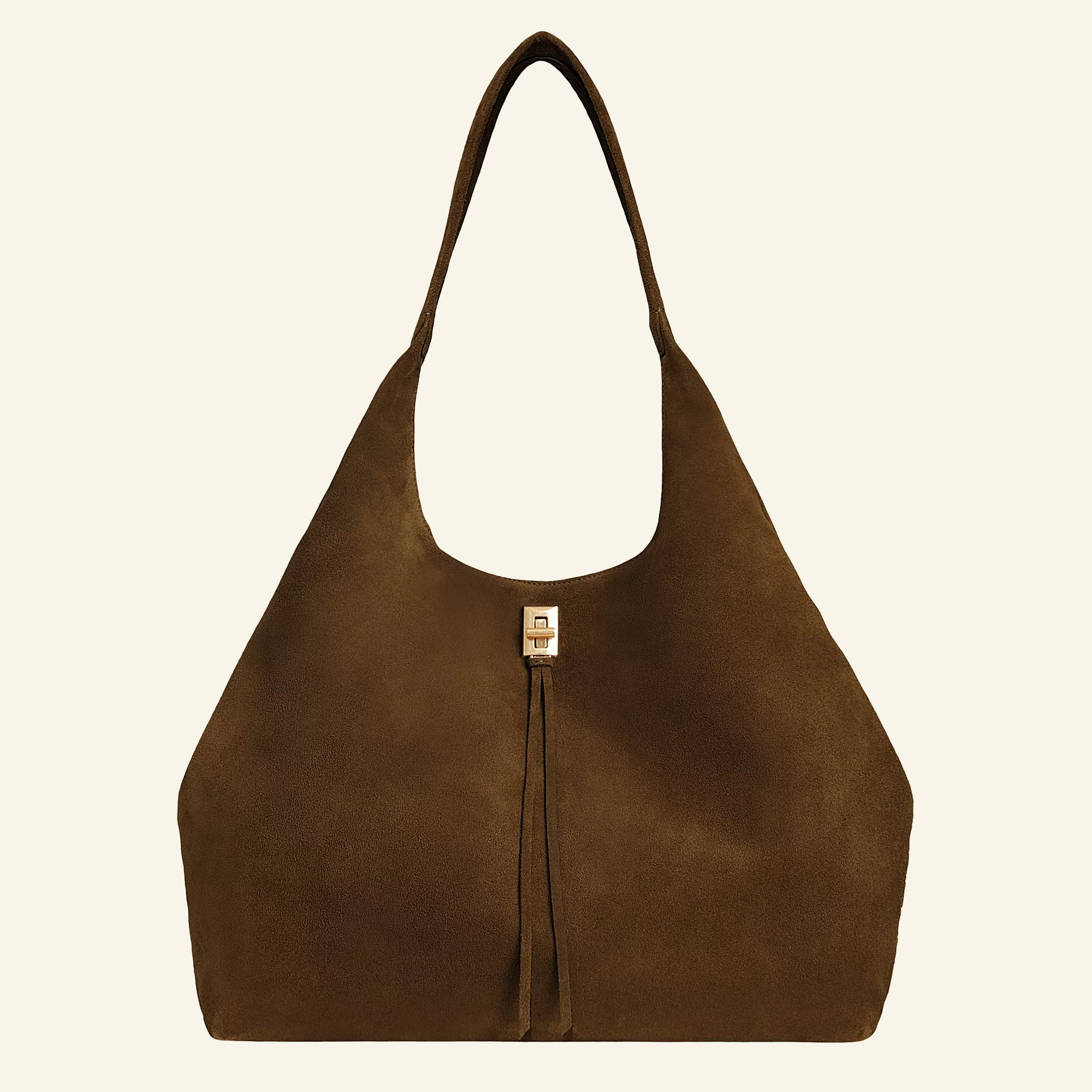 Rebecca Minkoff suede shoulder bag in brown