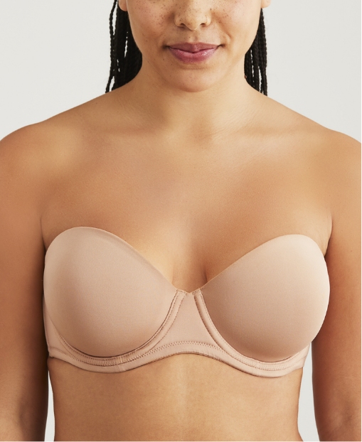 HUGO - Stretch-cotton triangle bra with red logo label