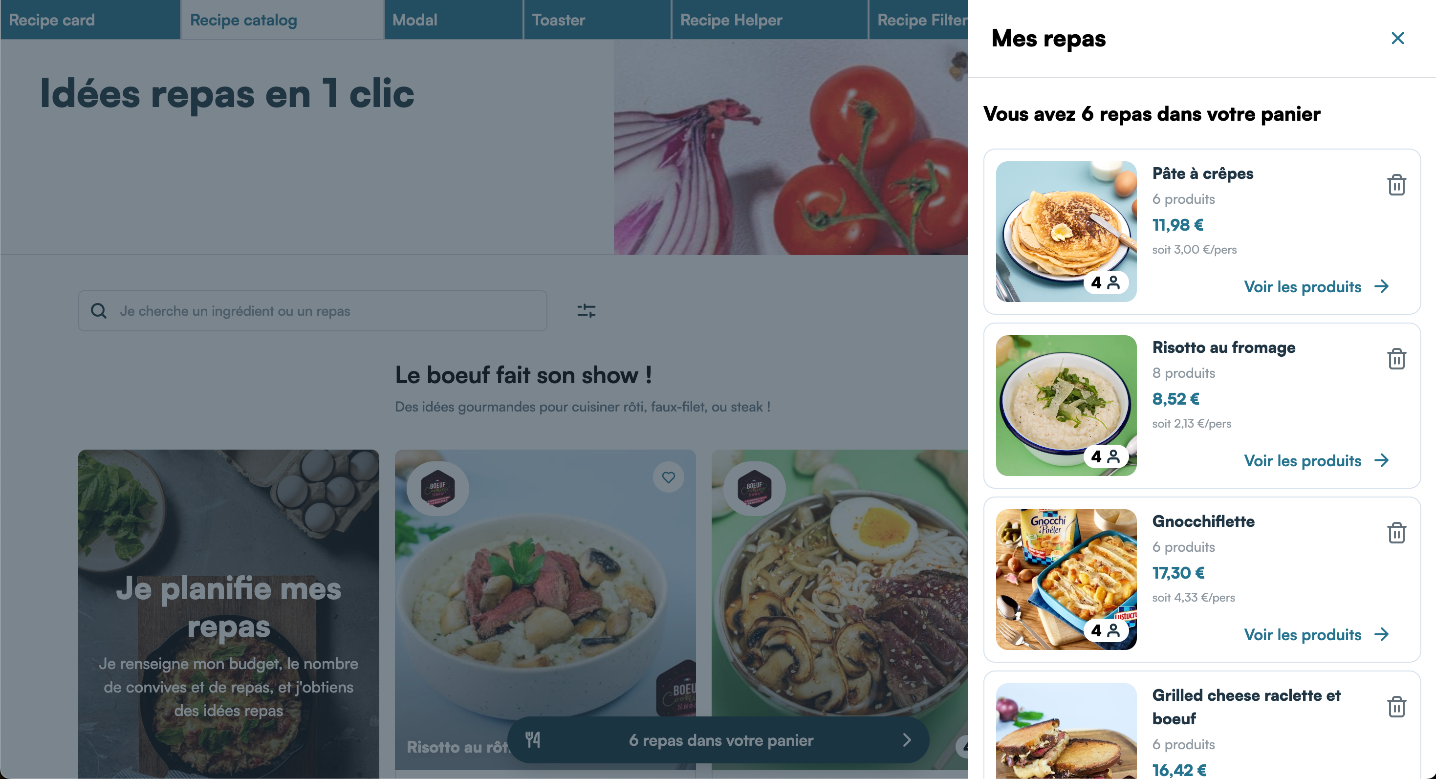 Basket preview Basket preview