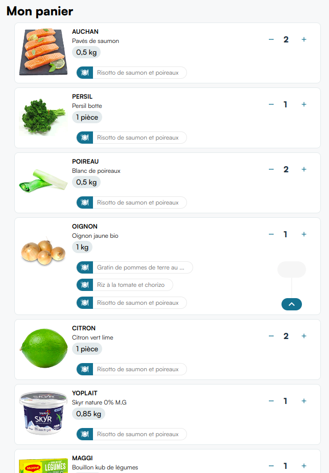 Fake cart with tags open